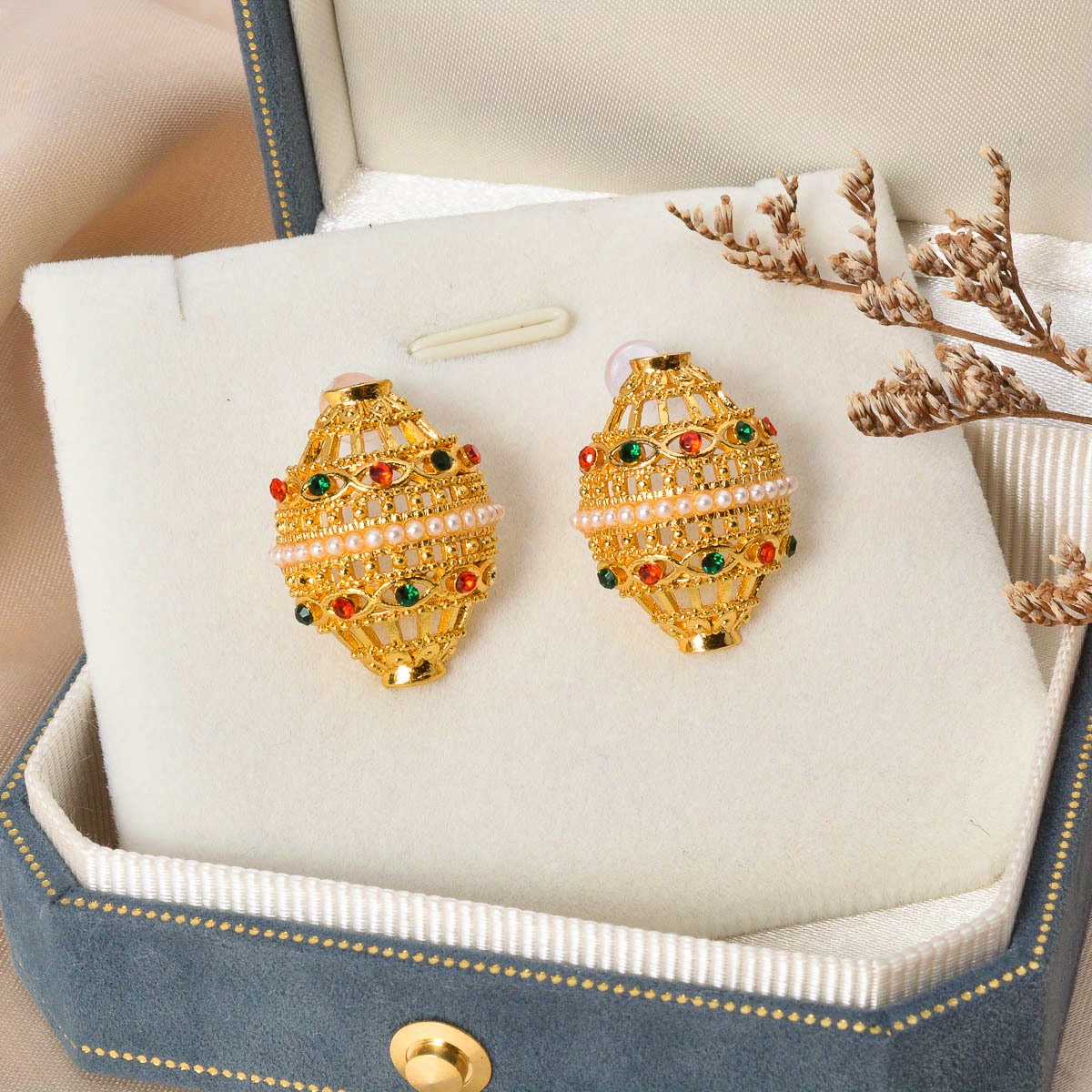 3pc Middle Eastern Style Luxurious Palace-Inspired Jewellery Set